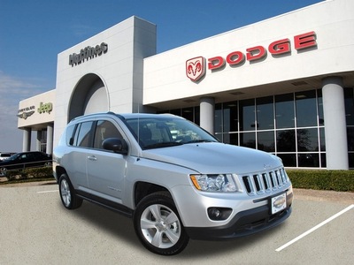 jeep compass 2012 silver suv sport gasoline 4 cylinders 2 wheel drive automatic 75067