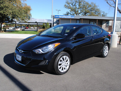 hyundai elantra 2011 black sedan gasoline 4 cylinders front wheel drive automatic 76087