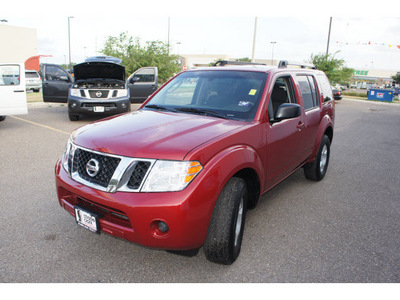 nissan pathfinder 2011 dk  red suv s gasoline 6 cylinders 2 wheel drive automatic 78552