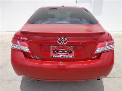 toyota camry 2010 red sedan le gasoline 4 cylinders front wheel drive automatic 78577