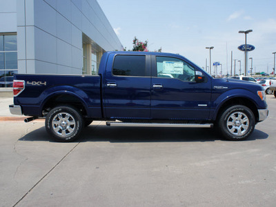 ford f 150 2012 dk  blue 4wd supercrew 145 lariat gasoline 6 cylinders 4 wheel drive 6 speed automatic 75070