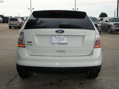 ford edge 2009 white suv se gasoline 6 cylinders front wheel drive 6 speed automatic 75070