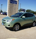 hyundai tucson 2012 green suv gls gasoline 4 cylinders front wheel drive 6 speed automatic 76049