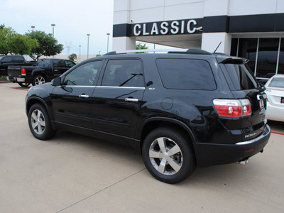 gmc acadia 2012 carbn blck suv slt 1 gasoline 6 cylinders front wheel drive automatic 75007
