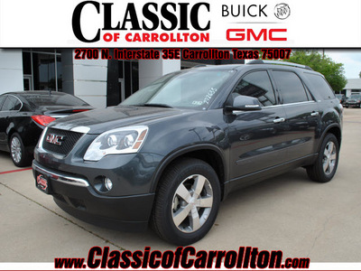 gmc acadia 2012 dk  gray suv slt 1 gasoline 6 cylinders front wheel drive automatic 75007