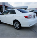 toyota corolla 2012 white sedan le gasoline 4 cylinders front wheel drive automatic 77469
