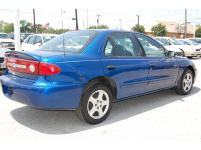 chevrolet cavalier 2003 blue sedan ls gasoline 4 cylinders front wheel drive automatic 77020