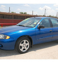 chevrolet cavalier 2003 blue sedan ls gasoline 4 cylinders front wheel drive automatic 77020