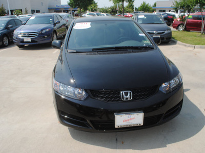honda civic 2011 black coupe lx gasoline 4 cylinders front wheel drive automatic 75034