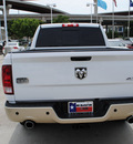 ram ram pickup 1500 2012 white longhorn laramie gasoline 8 cylinders 4 wheel drive automatic 75034