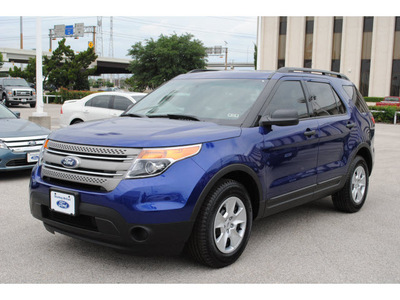 ford explorer 2013 blue suv flex fuel 6 cylinders 2 wheel drive automatic 77074