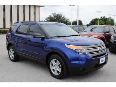 ford explorer 2013 blue suv flex fuel 6 cylinders 2 wheel drive automatic 77074