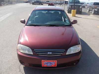 kia spectra 2003 red sedan gasoline 4 cylinders dohc front wheel drive automatic 79936