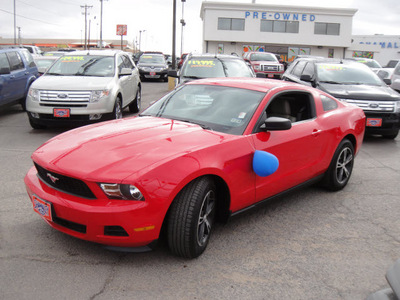 ford mustang 2012 red coupe gasoline 6 cylinders rear wheel drive automatic 79936