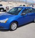 ford focus 2010 blue sedan se gasoline 4 cylinders front wheel drive automatic 79922