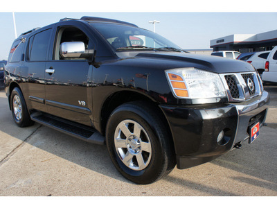 nissan armada 2007 black suv le flex fuel 8 cylinders 4 wheel drive 5 speed automatic 77034