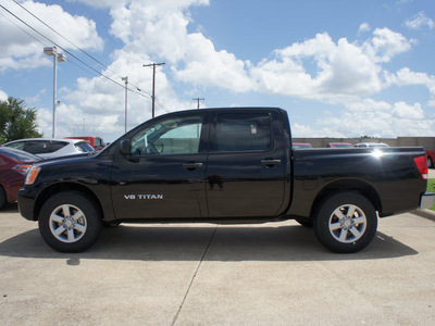 nissan titan 2012 black s flex fuel 8 cylinders 2 wheel drive 5 speed automatic 75150