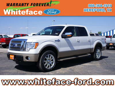 ford f 150 2012 white king ranch flex fuel 8 cylinders 4 wheel drive automatic 79045