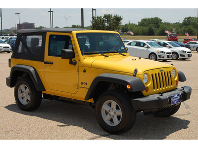 jeep wrangler 2007 yellow suv x gasoline 6 cylinders 4 wheel drive 6 speed manual 77802