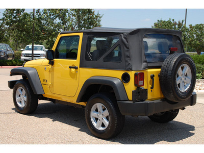 jeep wrangler 2007 yellow suv x gasoline 6 cylinders 4 wheel drive 6 speed manual 77802