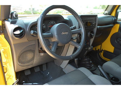 jeep wrangler 2007 yellow suv x gasoline 6 cylinders 4 wheel drive 6 speed manual 77802