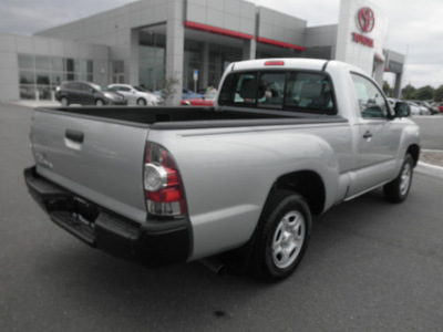 toyota tacoma 2011 silver reg cab 2wd i4 mt gasoline 4 cylinders 2 wheel drive 5 speed manual 34788