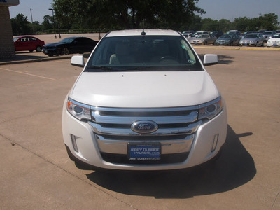 ford edge 2011 white limited gasoline 6 cylinders front wheel drive automatic 76049