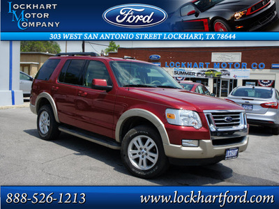 ford explorer 2009 red suv eddie bauer gasoline 6 cylinders 2 wheel drive automatic with overdrive 78644