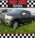 toyota tundra 2012 gray limited flex fuel 8 cylinders 4 wheel drive automatic 77469