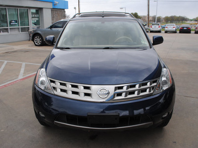 nissan murano 2005 dk  blue suv sl gasoline 6 cylinders all whee drive automatic 76022