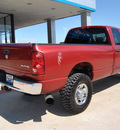 dodge ram pickup 2500 2008 red diesel 6 cylinders 4 wheel drive not specified 75067