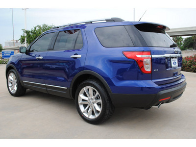 ford explorer 2013 blue suv xlt flex fuel 6 cylinders 2 wheel drive automatic 77074