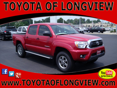 toyota tacoma 2012 red prerunner v6 gasoline 6 cylinders 2 wheel drive automatic 75604