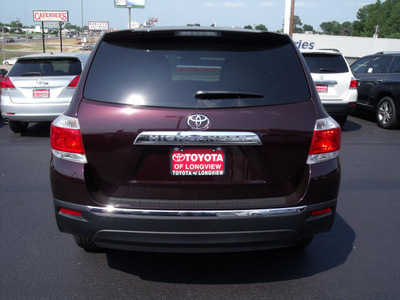 toyota highlander 2012 dk  red suv gasoline 4 cylinders front wheel drive automatic 75604