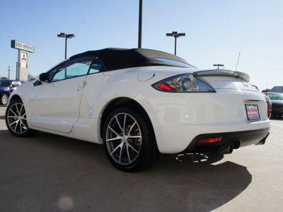mitsubishi eclipse spyder 2012 white gs sport gasoline 4 cylinders front wheel drive shiftable automatic 75062