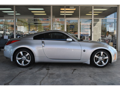 nissan 350z 2008 silver coupe gasoline 6 cylinders rear wheel drive 6 speed manual 78216