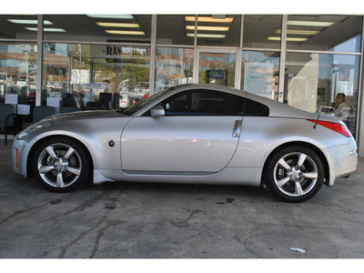 nissan 350z 2008 silver coupe gasoline 6 cylinders rear wheel drive 6 speed manual 78216