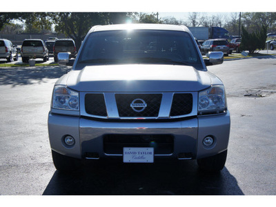 nissan titan 2006 silver se ffv flex fuel 8 cylinders rear wheel drive automatic 77074