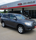 toyota highlander 2010 dk  gray suv gasoline 6 cylinders front wheel drive automatic 76053