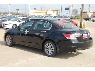 honda accord 2012 black sedan ex l v6 w navi gasoline 6 cylinders front wheel drive automatic with overdrive 77034