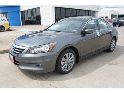 honda accord 2012 dk  gray sedan ex v6 gasoline 6 cylinders front wheel drive automatic 77034