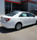 toyota camry 2012 white sedan l gasoline 4 cylinders front wheel drive 6 speed automatic 76053