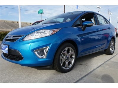 ford fiesta 2012 blue candy tinted c sedan sel gasoline front wheel drive automatic 77521