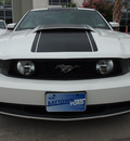 ford mustang 2012 white coupe gt premium gasoline rear wheel drive automatic 77521