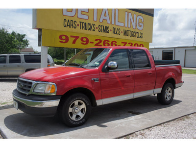 ford f 150 2002 red xlt gasoline 8 cylinders rear wheel drive automatic 77531