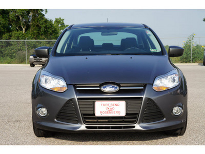 ford focus 2012 gray sedan se flex fuel 4 cylinders front wheel drive automatic 77471