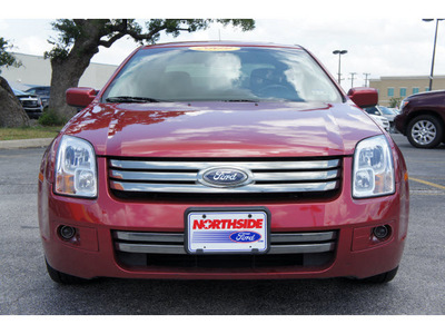 ford fusion 2009 dk  red sedan se gasoline 4 cylinders front wheel drive automatic 78214