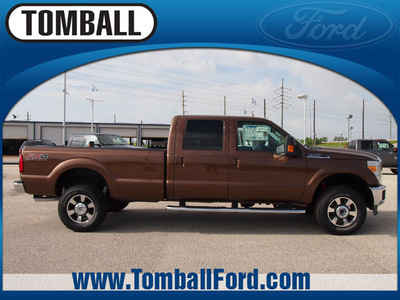 ford f 350 super duty 2012 brown lariat flex fuel 8 cylinders 4 wheel drive automatic 77375