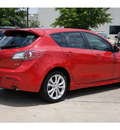 mazda mazda3 2011 red hatchback s grand touring gasoline 4 cylinders front wheel drive automatic 77074