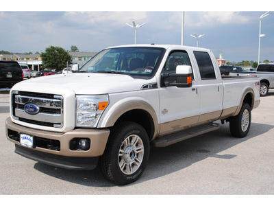 ford f 350 super duty 2012 white platinum tri king ranch biodiesel 8 cylinders 4 wheel drive automatic 77375